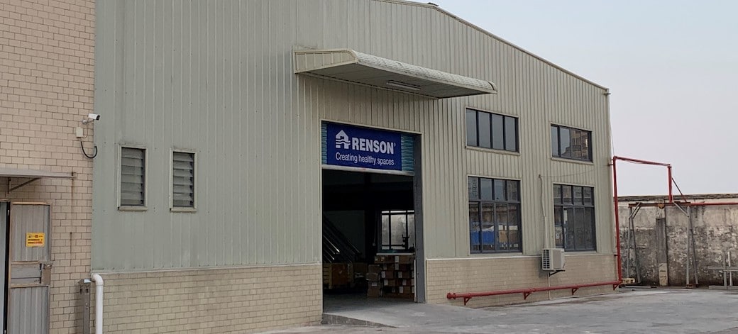 Renson investit dans un site de production de stores en Chine