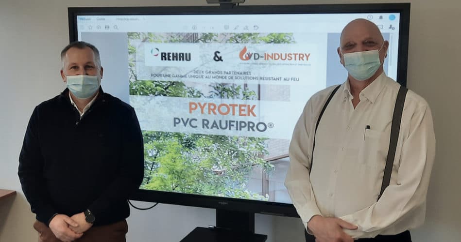 Faire résister le PVC au feu : nouveau partenariat entre VD-Industry et Rehau