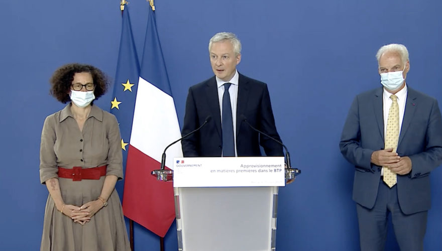 Pénuries de matériaux, Bruno Le Maire annonce des mesures