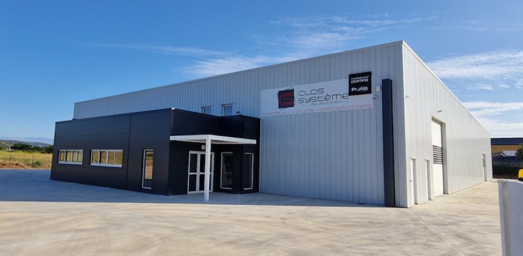 Nouvelle usine de production et nouveaux équipements industriels pour Clos Système